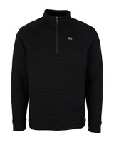 Wake Forest Demon Deacons Cutter & Buck Mens Coastal Half-Zip Black Mannequin