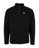 Kansas State Wildcats Cutter & Buck Mens Coastal Half-Zip Black Mannequin