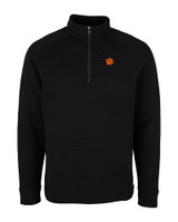 Clemson Tigers Cutter & Buck Mens Coastal Half-Zip Black Mannequin