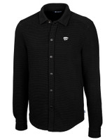 Kansas State Wildcats Cutter & Buck Coastal Shirt Jacket Black Mannequin