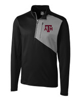 Texas A&M Aggies Cutter & Buck Shaw Hybrid Half Zip Black Mannequin