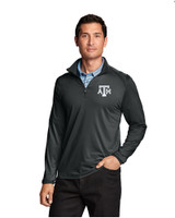 Texas A&M Aggies Cutter & Buck Williams Half Zip Black Front