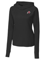 Utah Utes Cutter & Buck Womens Traverse Sweatshirt Hoodie Black Mannequin