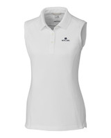 Notre Dame Fighting Irish Cutter & Buck Womens Advantage Polo Sleeveless White Mannequin
