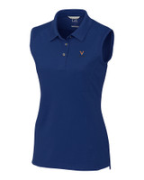 Virginia Cavaliers Cutter & Buck Womens Advantage Polo Sleeveless Indigo Mannequin