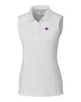 Kansas State Wildcats Cutter & Buck Womens Advantage Polo Sleeveless White Mannequin