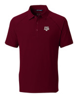 Texas A&M Aggies Cutter & Buck Response Woven Polo Bordeaux Mannequin