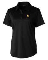 Baylor Bears Cutter & Buck Prospect Eco Textured Stretch Recycled Womens Short Sleeve Polo BL_MANN_HG 