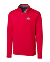 Ohio State Buckeyes - Cutter & Buck Big & Tall L/S Evergreen Reversible Overknit Red Mannequin