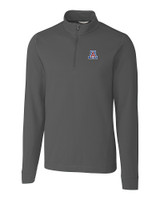 Arizona Wildcats Cutter & Buck Advantage Mens Zip Mock Elemental Grey Mannequin