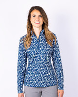 L/S Printed Traverse Half Zip IND_PRO_HG 1