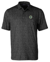 VSGA Cutter & Buck Pike Constellation Print Stretch Mens Polo Black Mannequin