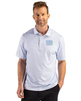 Cincinnati Bengals Mono Cutter & Buck Pike Recycled Fern Print Mens Polo Atlas Light Blue Front