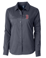 Boston Red Sox Ladies' Versatech Geo Dobby Shirt LYN_MANN_HG 1