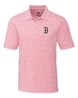 Boston Red Sox Cutter & Buck Advantage Tri-Blend Space Dye Mens Polo Cardinal Red Mannequin