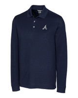 Atlanta Braves Big & Tall Advantage Long-Sleeve Polo LYN_MANN_HG 1