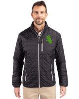 Chicago White Sox Cutter & Buck Rainier PrimaLoft®  Mens Big and Tall Eco Insulated Puffer Jacket Black Front
