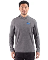 Middle Tennessee Blue Raiders Cutter & Buck Adapt Recycled Soft Knit Stripe Mens Hooded Pullover Black Heather Front