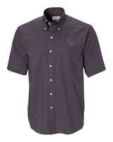 Chicago White Sox Cutter & Buck Epic Easy Care Nailshead Mens Short Sleeve Dress Shirt Black Mannequin
