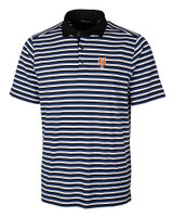 New York Mets Cutter & Buck Big & Tall Forge Polo Multi Stripe Tour Blue Mannequin