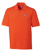 Houston Astros Cutter & Buck Advantage Eco Tri-Blend Pique Mens Big and Tall Polo College Orange Mannequin