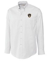 Milwaukee Brewers Cutter & Buck Epic Easy Care Nailshead Mens Big and Tall Long Sleeve Dress Shirt White Mannequin