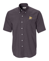 Athletics Cutter & Buck Epic Easy Care Nailshead Mens Big and Tall Short Sleeve Dress Shirt Black Mannequin
