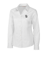 San Diego Padres Ladies' Epic Easy Care Fine Twill Shirt WH_MANN_HG 1