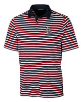 St. Louis Cardinals- Cutter & Buck Mens Forge Polo Multi Stripe Cardinal Red Mannequin