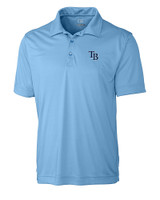 Tampa Bay Rays Cutter & Buck Northgate CB DryTec Short Sleeve Big & Tall Polo Atlas Light Blue Mannequin