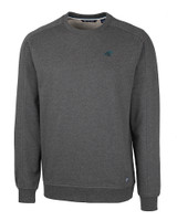 Carolina Panthers Cutter & Buck Saturday Cotton Blend Mens Crew Neck Sweatshirt Charcoal Heather Mannequin