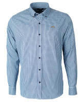 Los Angeles Chargers Cutter & Buck Versatech Multi Check Stretch Mens Big and Tall Long Sleeve Dress Shirt Atlas Light Blue Mannequin