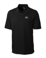 San Francisco 49ers Cutter & Buck Northgate CB DryTec Short Sleeve Big & Tall Polo Black Mannequin