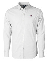 New York Giants Cutter & Buck Versatech Tattersall Stretch Mens Long Sleeve Dress Shirt Charcoal Mannequin