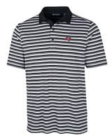 Tampa Bay Buccaneers Cutter & Buck Big & Tall Forge Polo Multi Stripe Black Mannequin
