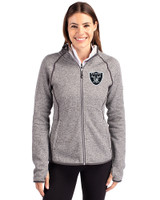 Las Vegas Raiders Cutter & Buck Mainsail Full Zip Hooded Womens Jacket POH_PRO_HG 