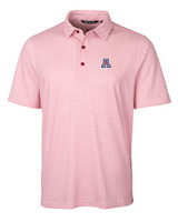 Arizona Wildcats Cutter & Buck Pike Double Dot Print Stretch Mens Big and Tall Polo CDR_MANN_HG 