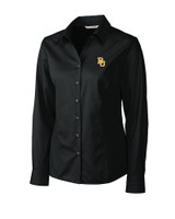 Baylor Bears Cutter & Buck Epic Easy Care Fine Twill Womens Long Sleeve Dress Shirt BL_MANN_HG 