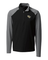 UCF Knights Cutter & Buck Response Lightweight Hybrid Quarter Zip Mens Pullover Windbreaker Black Mannequin