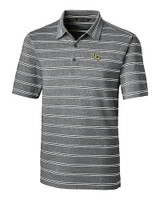 UCF Knights Cutter & Buck Forge Epic Confidence Recycled Heathered Stripe Stretch Mens Polo Black Mannequin