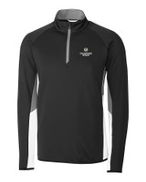 Colorado State Rams Cutter & Buck Traverse Colorblock Stretch Quarter Zip Mens Pullover Black Mannequin