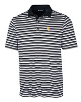 Baylor Bears Cutter & Buck Mens Forge Polo Multi Stripe Black Mannequin