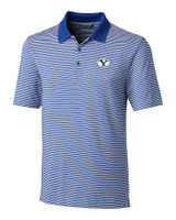 Brigham Young Cougars Big & Tall Forge Polo Tonal Stripe  TBL_MANN_HG 1