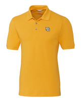 Marquette Golden Eagles Cutter & Buck Advantage Eco Tri-Blend Pique Mens Polo College Gold Mannequin