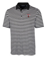 Louisville Cardinals Cutter & Buck Big & Tall Forge Polo Multi Stripe Black Mannequin
