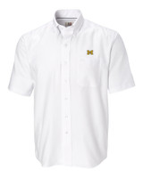 Michigan Wolverines Big & Tall Short-Sleeve Epic Easy Care Nailshead Shirt WH_MANN_HG 1