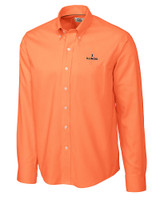 Illinois Fighting Illini Cutter & Buck Epic Easy Care Nailshead Mens Long Sleeve Dress Shirt College Orange Mannequin
