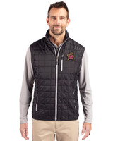 Maryland Terrapins Cutter & Buck Rainier PrimaLoft® Mens Eco Insulated Full Zip Puffer Vest Black Front