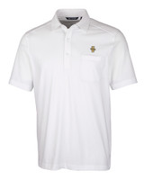 Idaho Vandals Cutter & Buck Advantage Tri-Blend Jersey Mens Pocket Polo White Mannequin