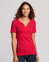 S/S Rally Split Neck Top 1
